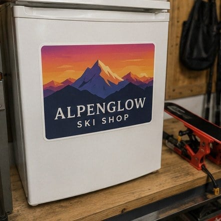 Custom fridge clings for small business