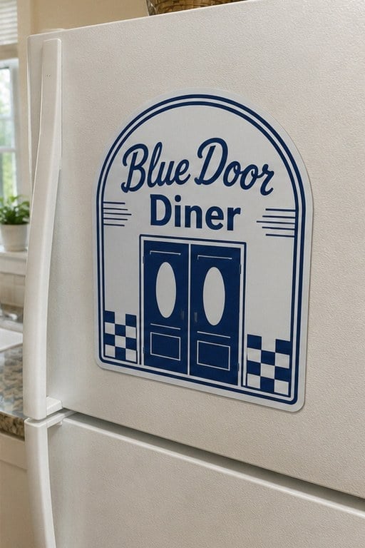 Personalized fridge clings — customer photo